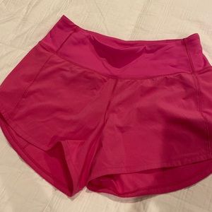 Like new LuLuLemon pink shorts